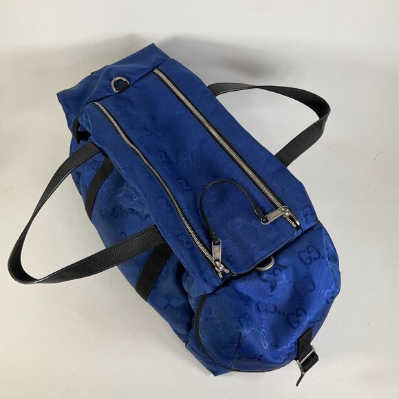 Gucci Off the Grid Duffle Bag GG Monogram Blue - Picture 5 of 16